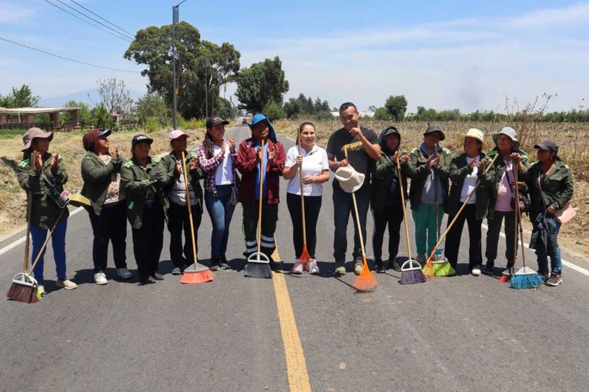 Alineados con la visión de Alejandro Armenta, Roberto Solís y Norma Layón encabezan mega faena simultánea en Huejotzingo