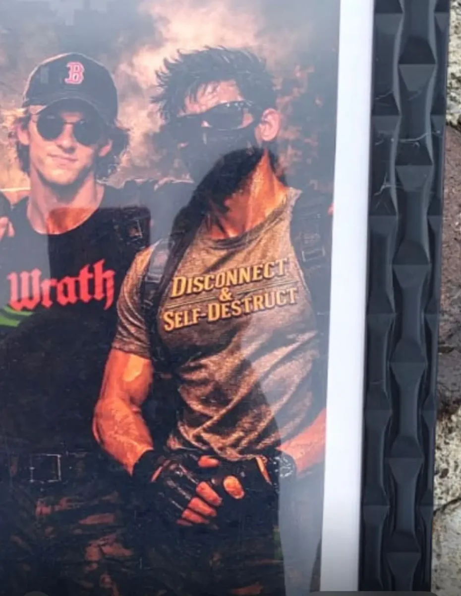 camiseta con mensaje de Columbine