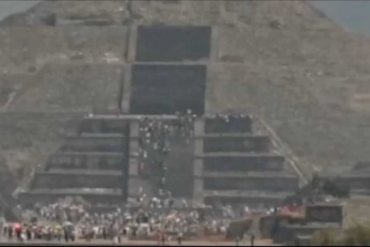 Así captó Webcams de México el momento del ataque en Teotihuacán