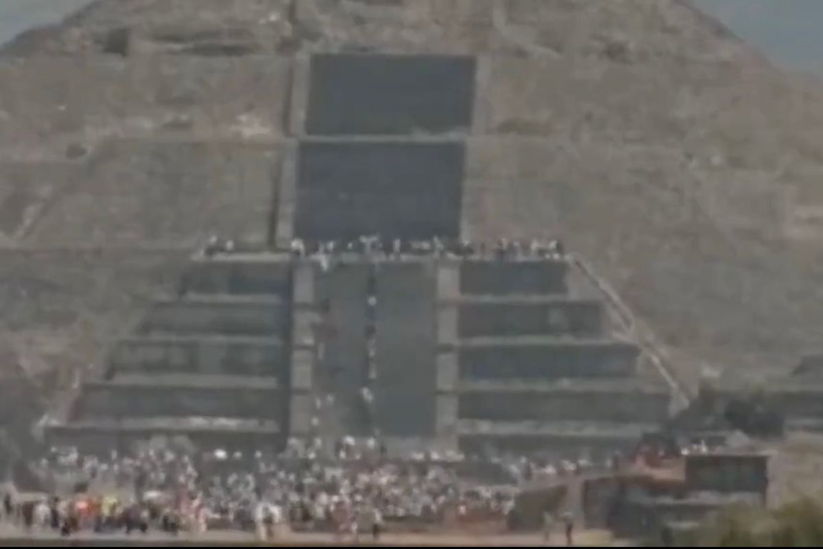 Así captó Webcams de México el momento del ataque en Teotihuacán