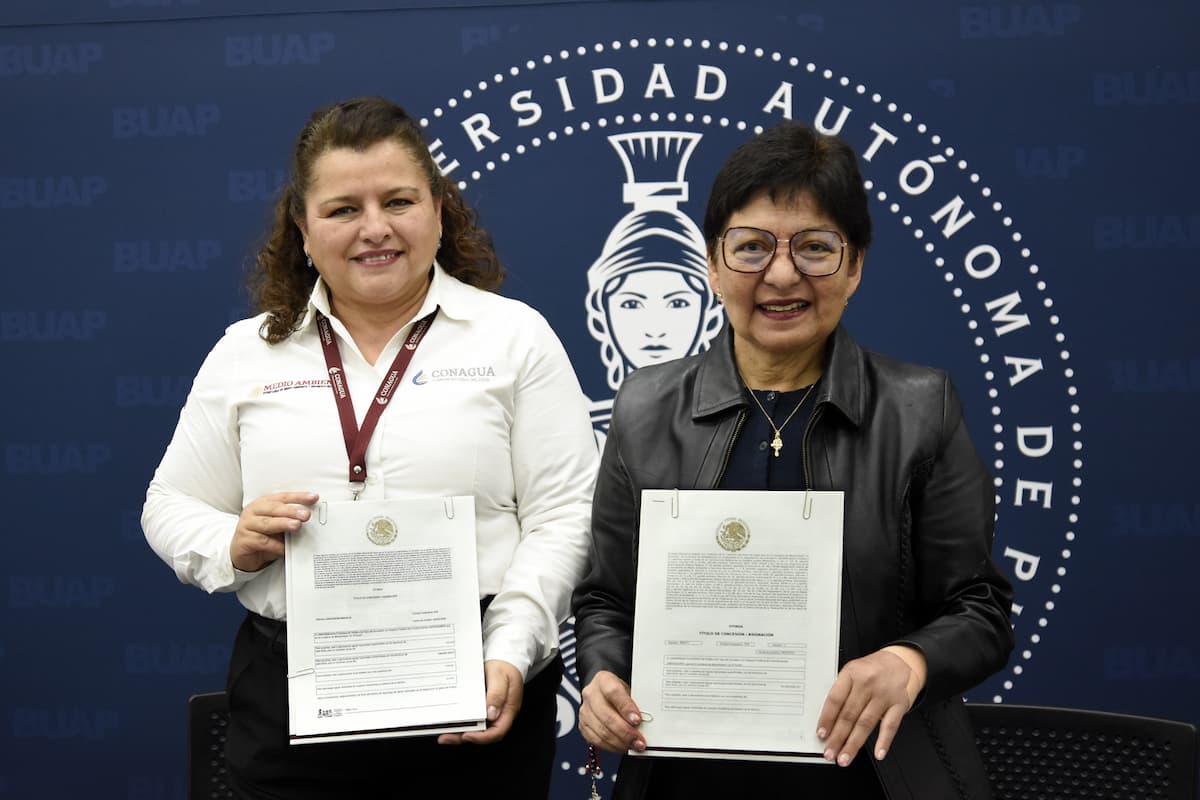 BUAP recibió títulos de concesión por parte de Conagua