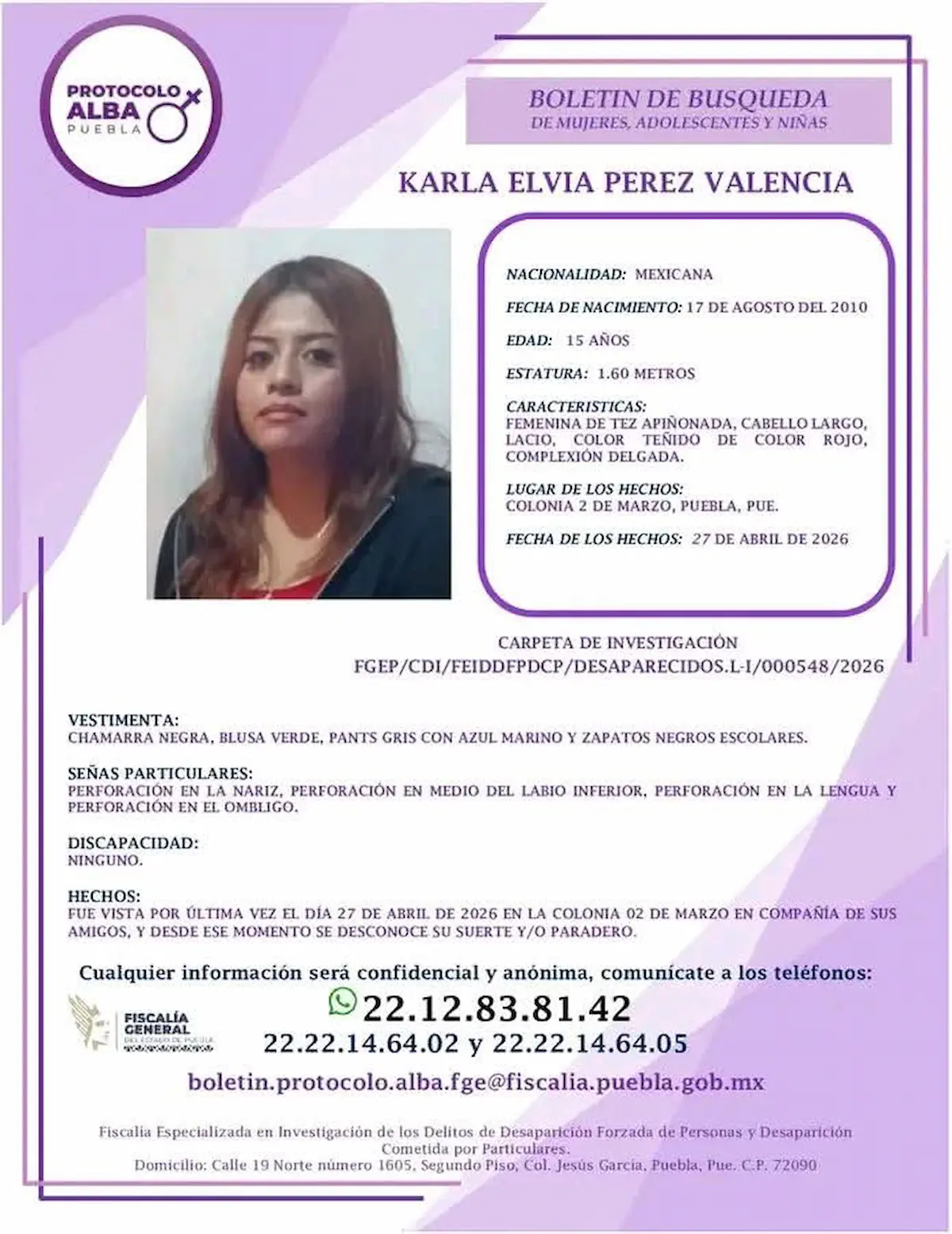Karla Elvia Pérez Valencia