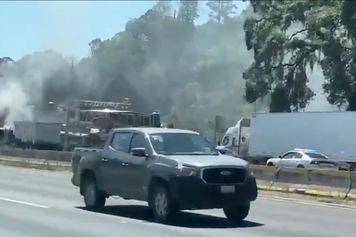 Se desata balacera en la México Puebla hoy martes 28 de abril
