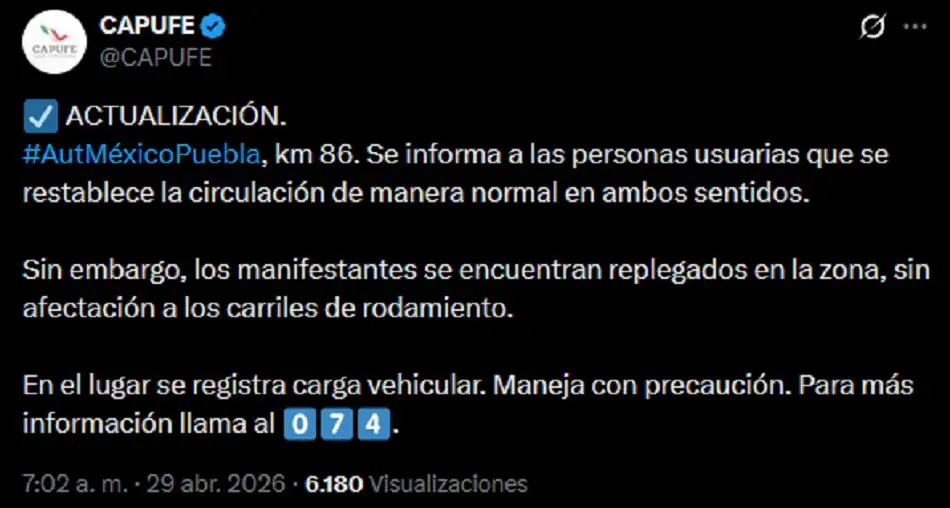 Localizan con vida a Jimena Pérez tras bloquear la México-Puebla