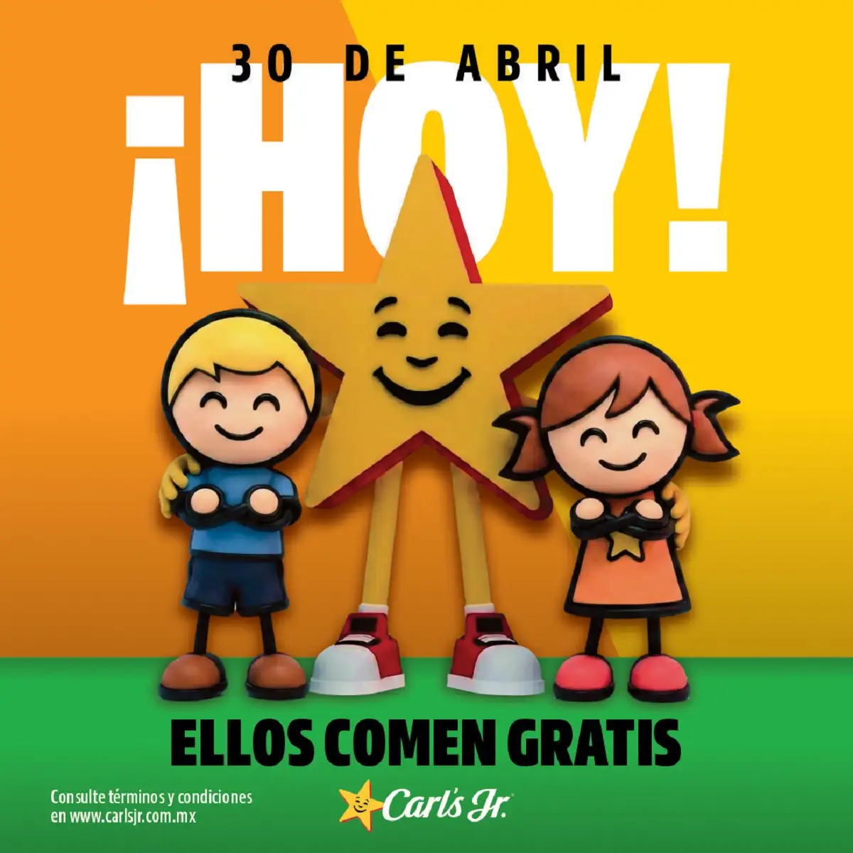 Carls Jr. regala hamburguesas este 30 de abril en México