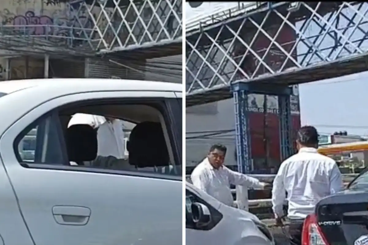 (VIDEO) Taxistas agreden a conductor afuera de la CAPU