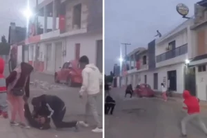 (VIDEO) En riña en Santa María Zacatepec se agarran a pedradas