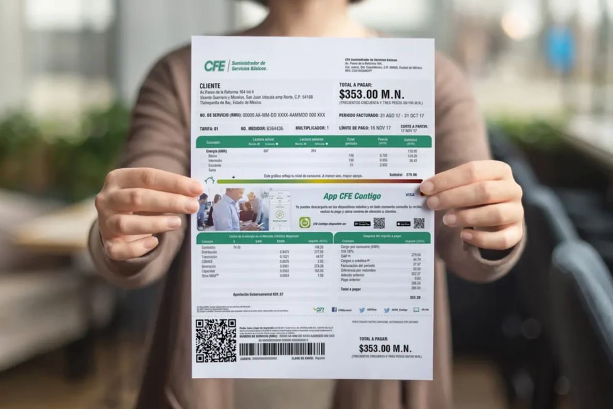 ¿No sabes cómo leer recibo de CFE? Aquí te explicamos