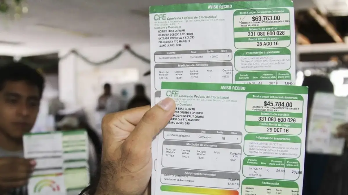 ¿No sabes cómo leer recibo de CFE? Aquí te explicamos