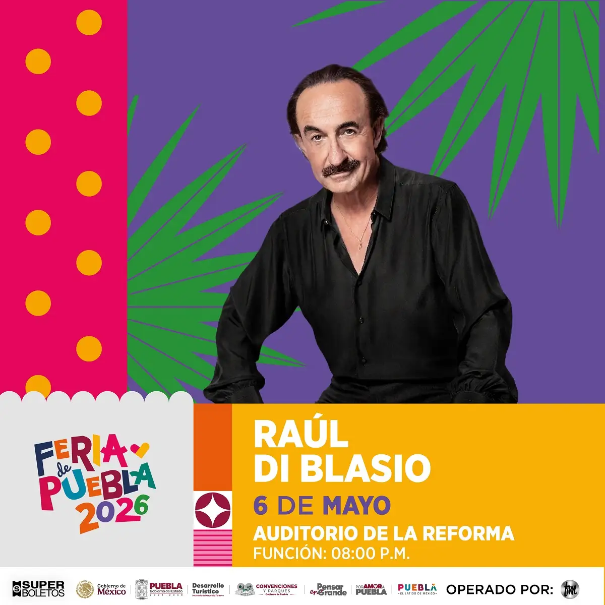 Concierto de Raúl Di Blasio en la Feria de Puebla 2026 es pospuesto