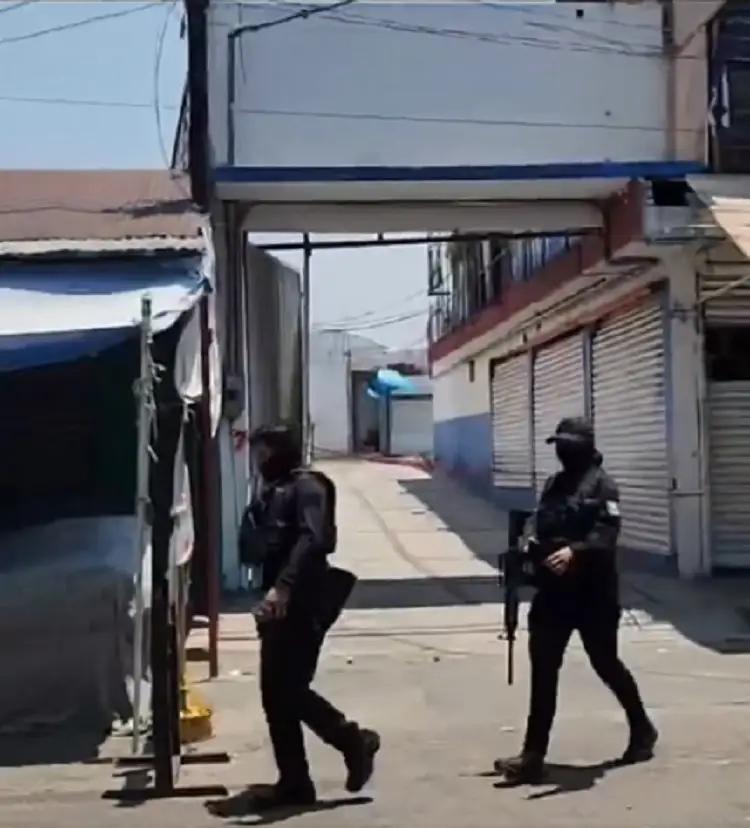 Balacera en Mercado Morelos deja un niño herido y detenidos