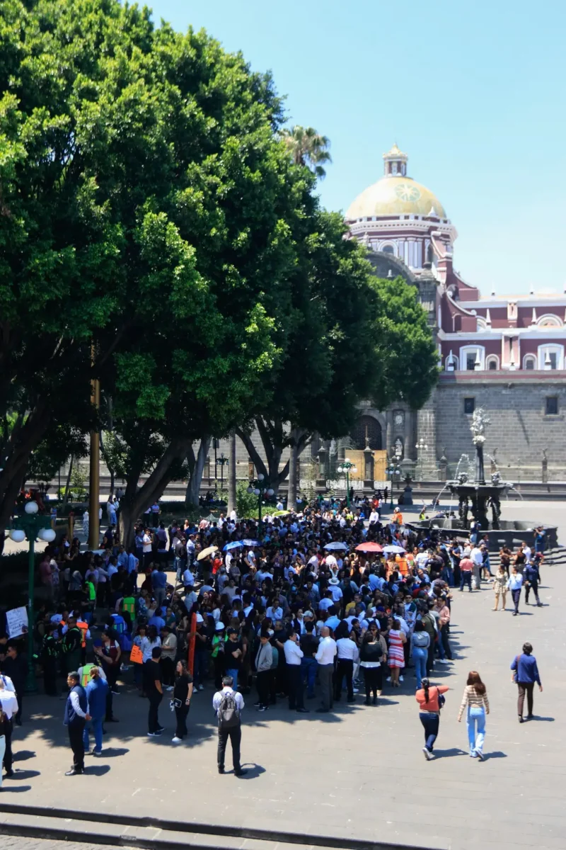 Así fue participación en Puebla del primer Simulacro Nacional 2026