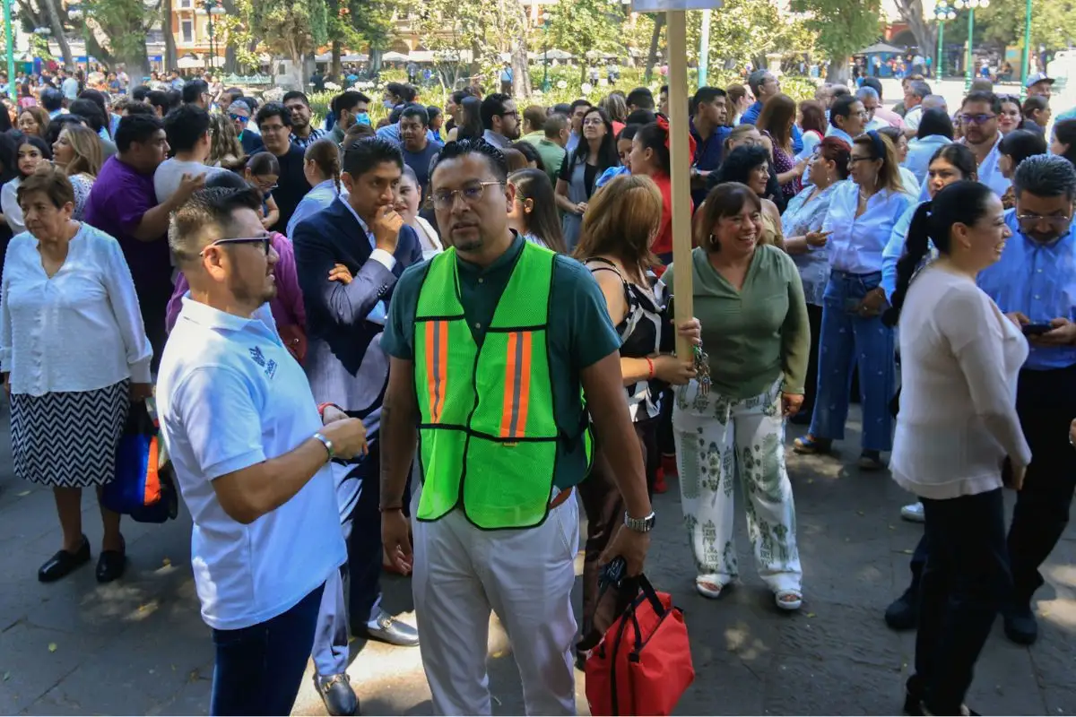 Así fue participación en Puebla del primer Simulacro Nacional 2026