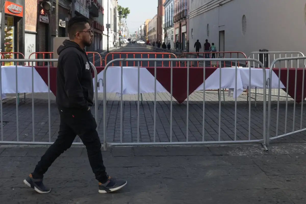 Hay cuatro calles cerradas en Puebla hoy 12 de mayo