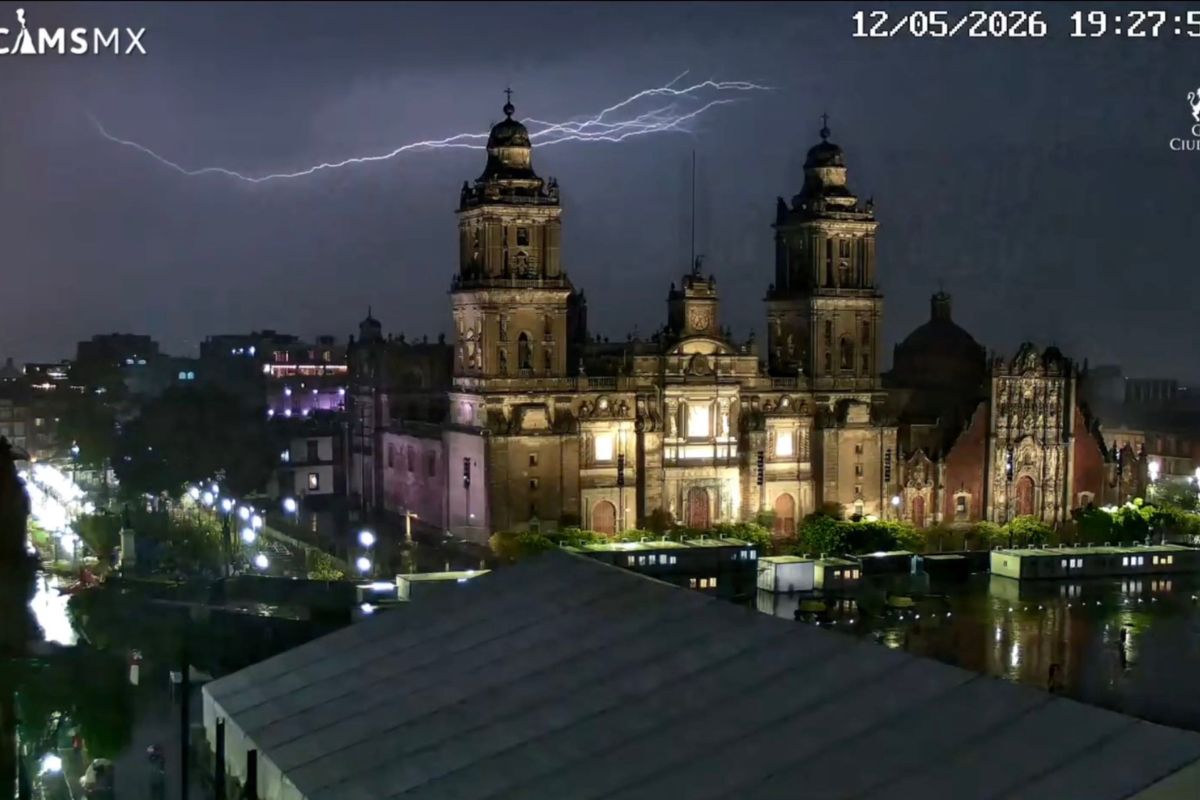 Así se vio la tormenta en la CDMX