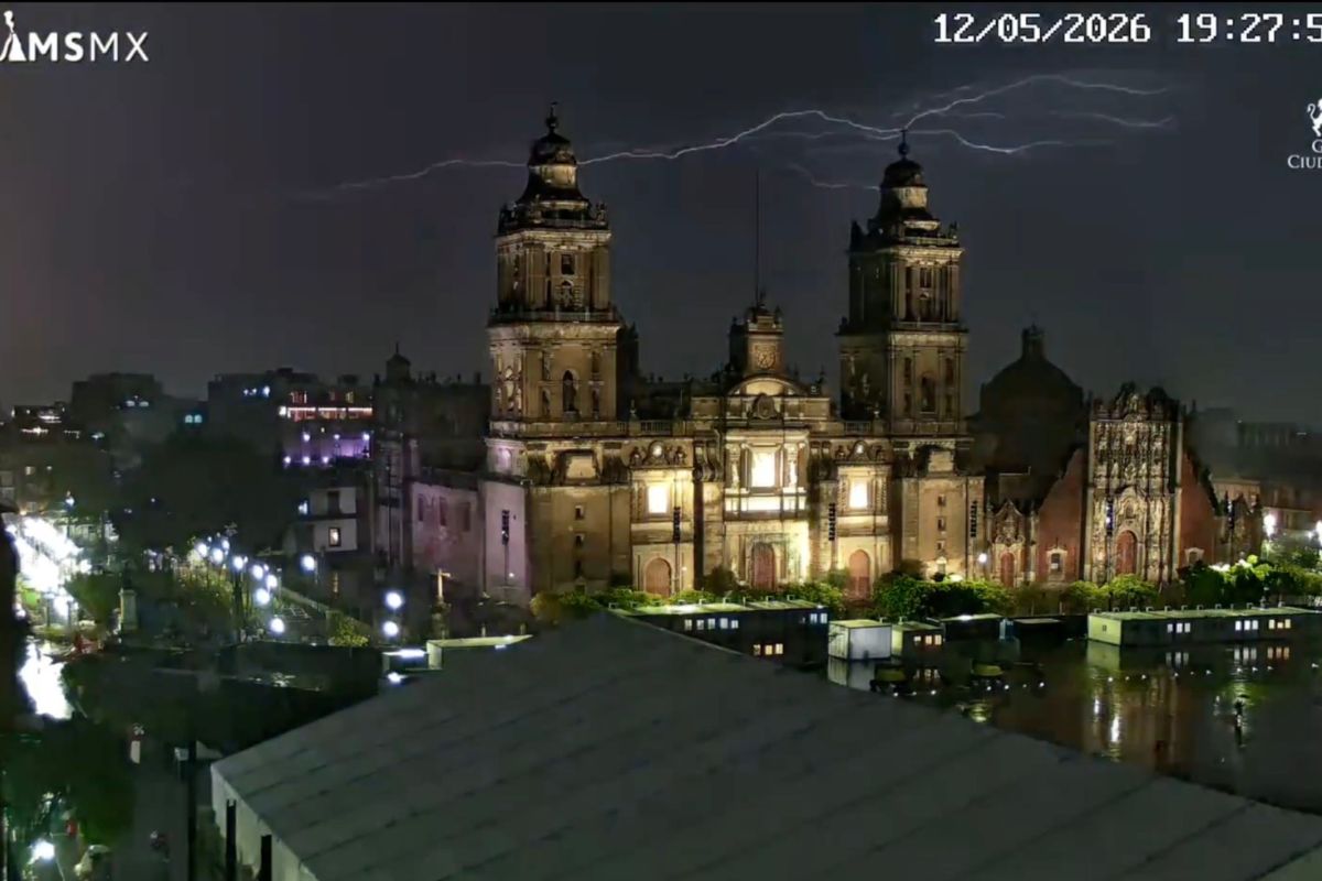 Así se vio la tormenta en la CDMX