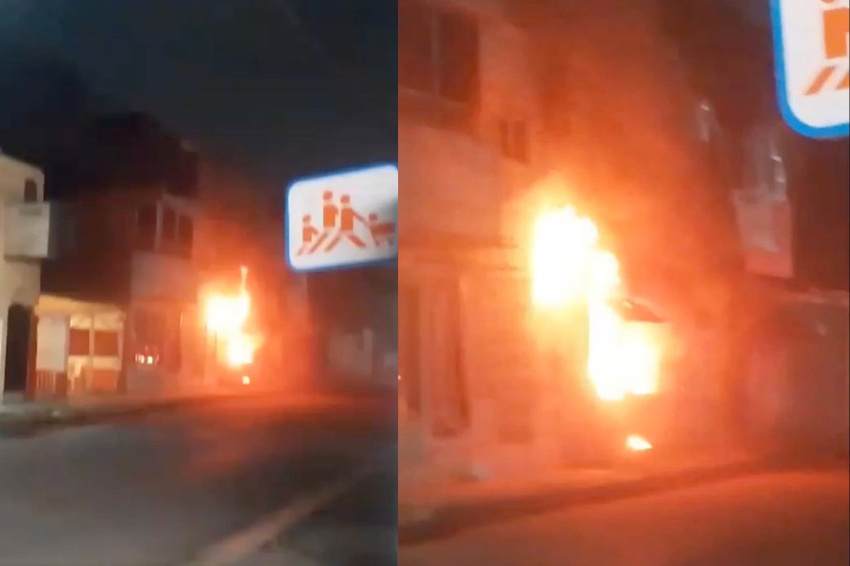 Se registra fuerte incendio en Momoxpan 