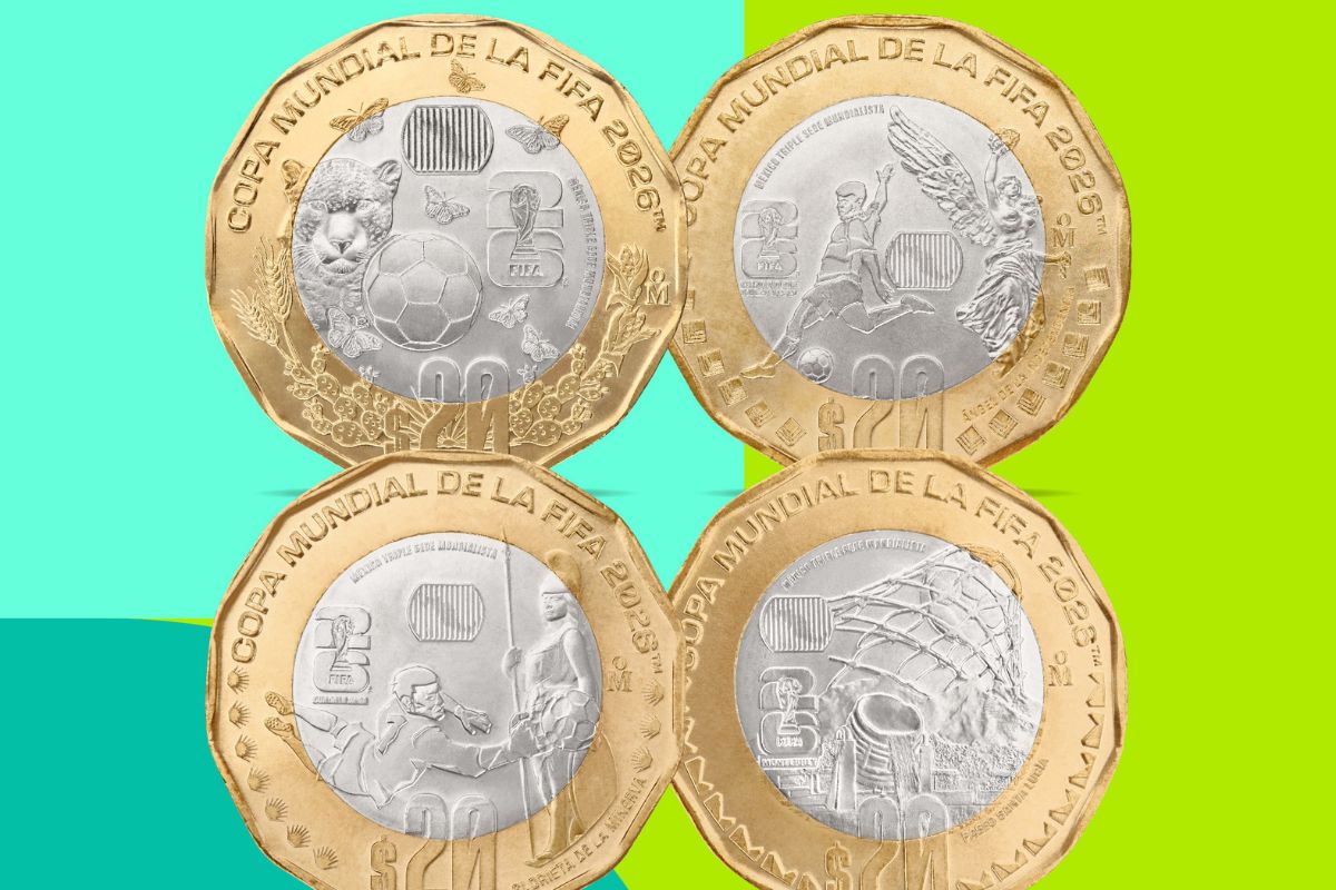 Así son las monedas conmemorativas del Mundial 2026