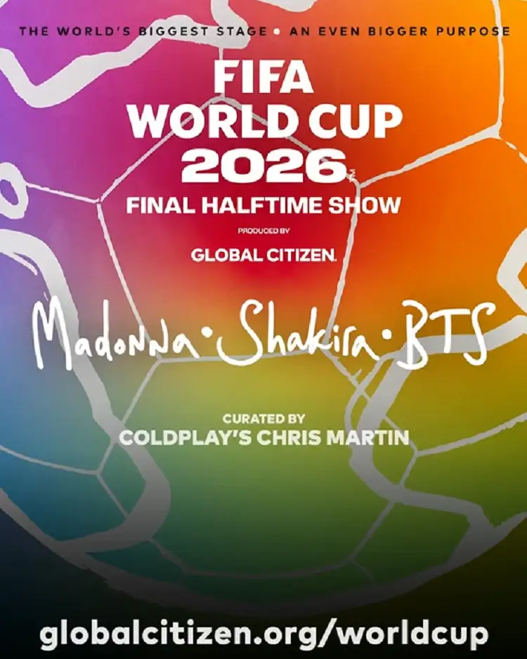 Show del medio tiempo del Mundial 2026 contará con BTS y Shakira