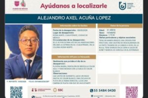 Localizan sin vida en Ecatepec a Axel Acuña, funcionario de la Fiscalía capitalina reportado como desaparecido