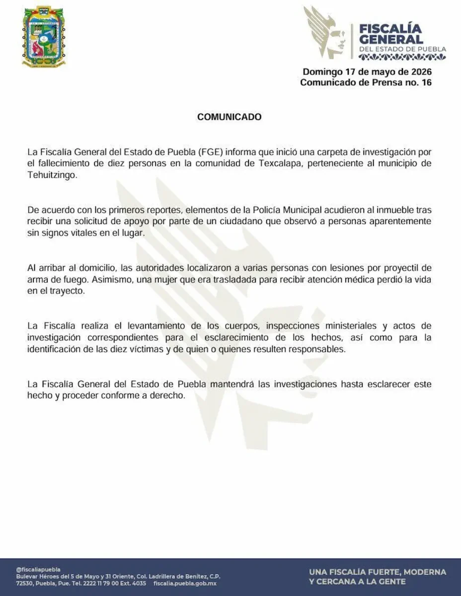Despliegan operativo en Tehuitzingo tras masacre 