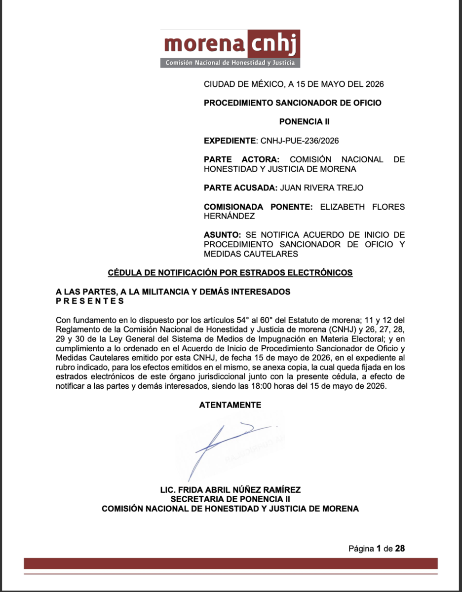 Morena exige al alcalde de Chignahuapan frenar actos ostentosos