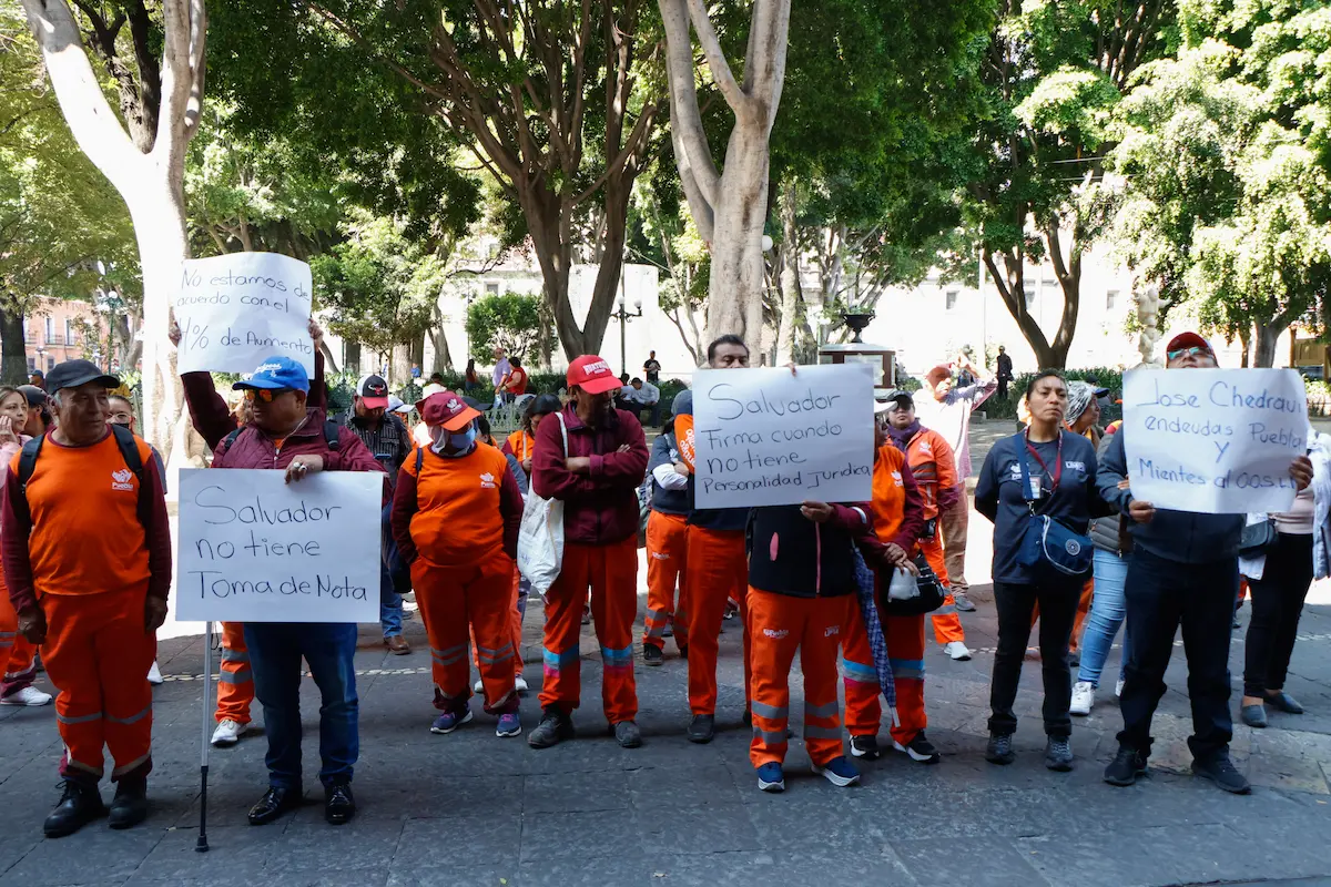 Aumento salarial a personal de limpia en Puebla