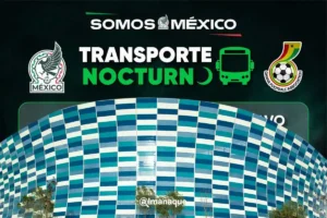 Habrá transporte nocturno para el México-Ghana