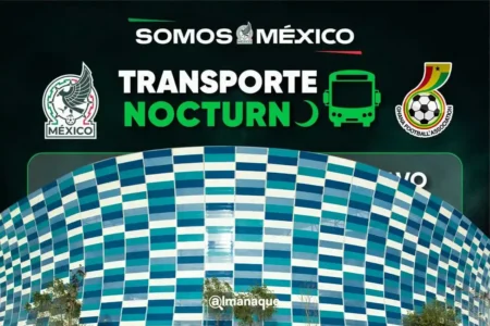 Habrá transporte nocturno para el México-Ghana