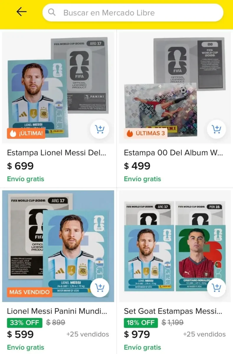 Puedes comprar estampas faltantes del Mundial 2026 en Panini