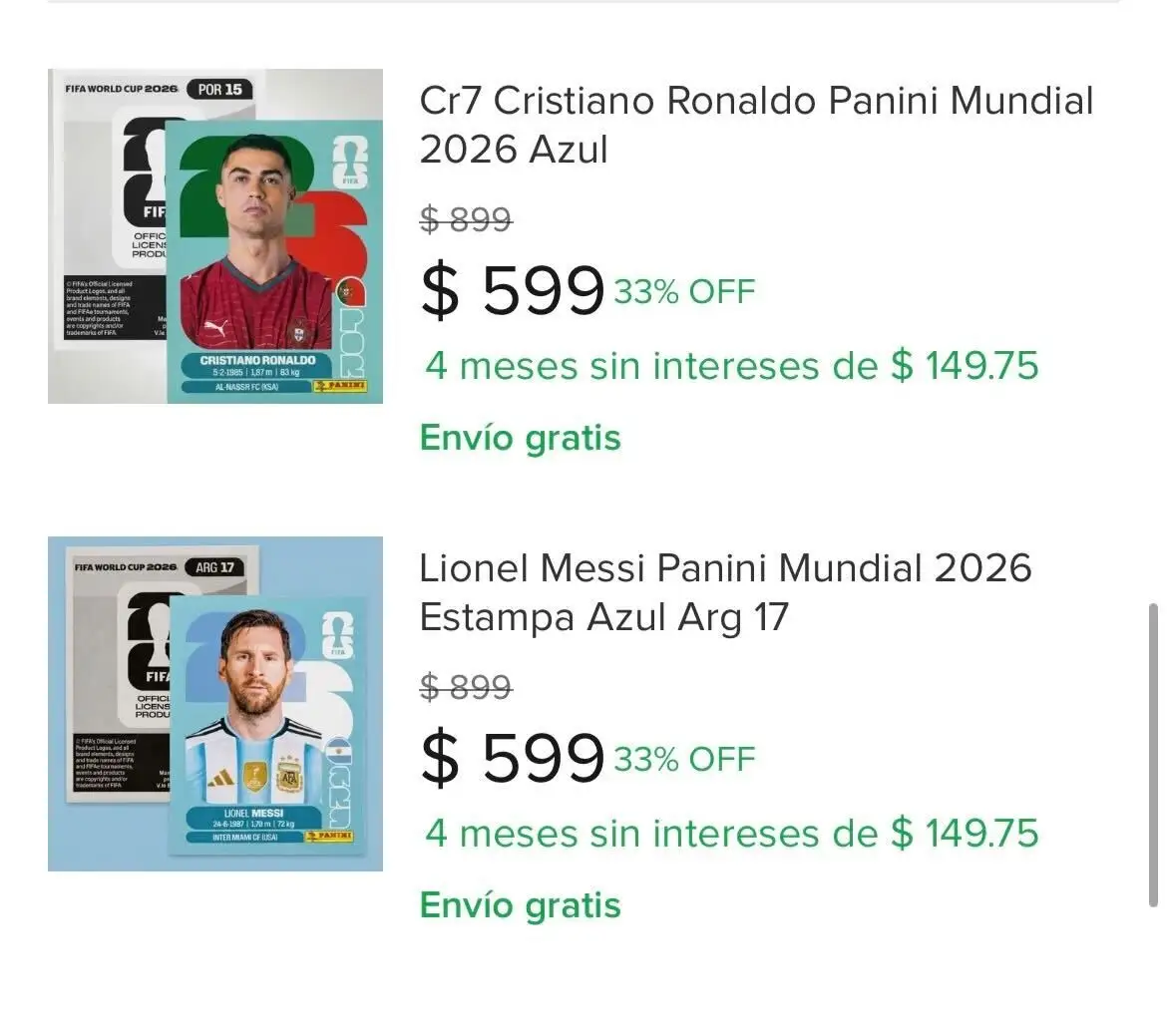 Puedes comprar estampas faltantes del Mundial 2026 en Panini