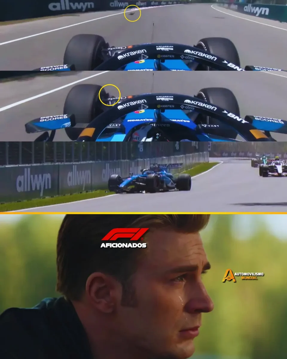 El brutal accidente de Alex Albon tras atropellar a la marmota de la Fórmula 1 en Canadá