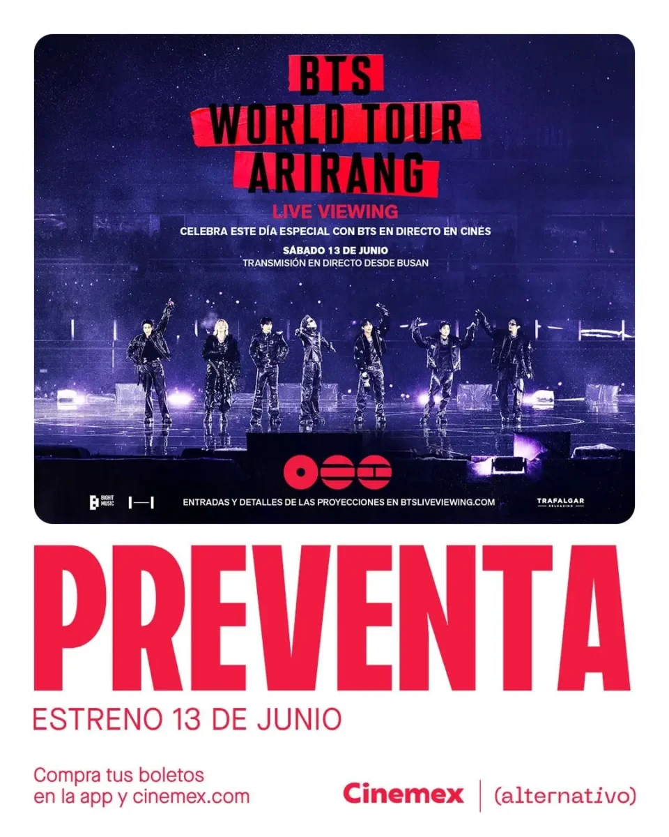 Inicia preventa en cines del concierto de BTS en Busan; esto cuestan los boletos en Puebla 3 ¿Dónde ver el concierto de BTS en cines de Puebla?