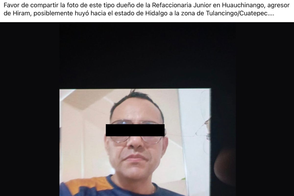 supuesto asesino de Hiram Madrigal en Huauchinango