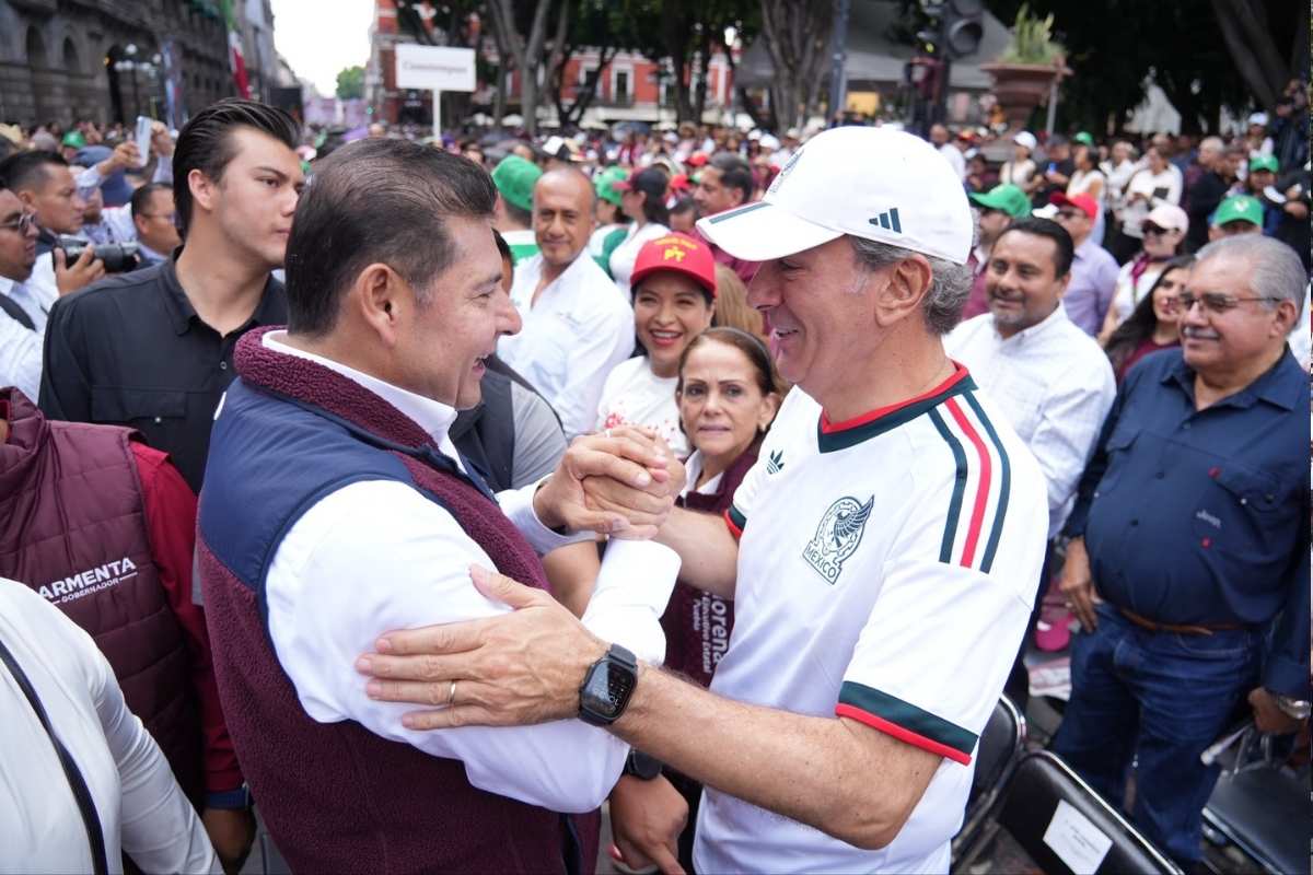 Morena Puebla celebró a Claudia Sheinbaum