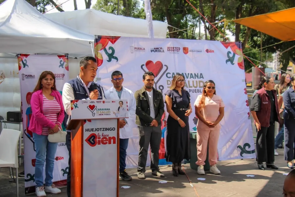 Con el respaldo de Alejandro Armenta, Roberto Solís arranca jornada de salud gratuita en Huejotzingo; se espera atender a más de 1500 personas
