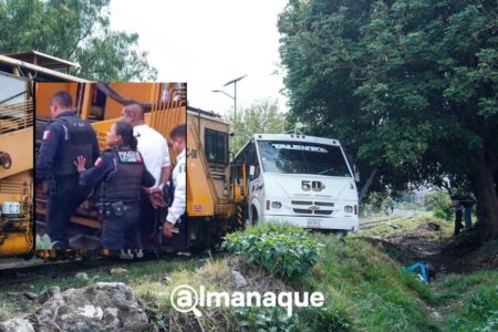 ruta 50 que chocó con el tren en la Rivera Anaya