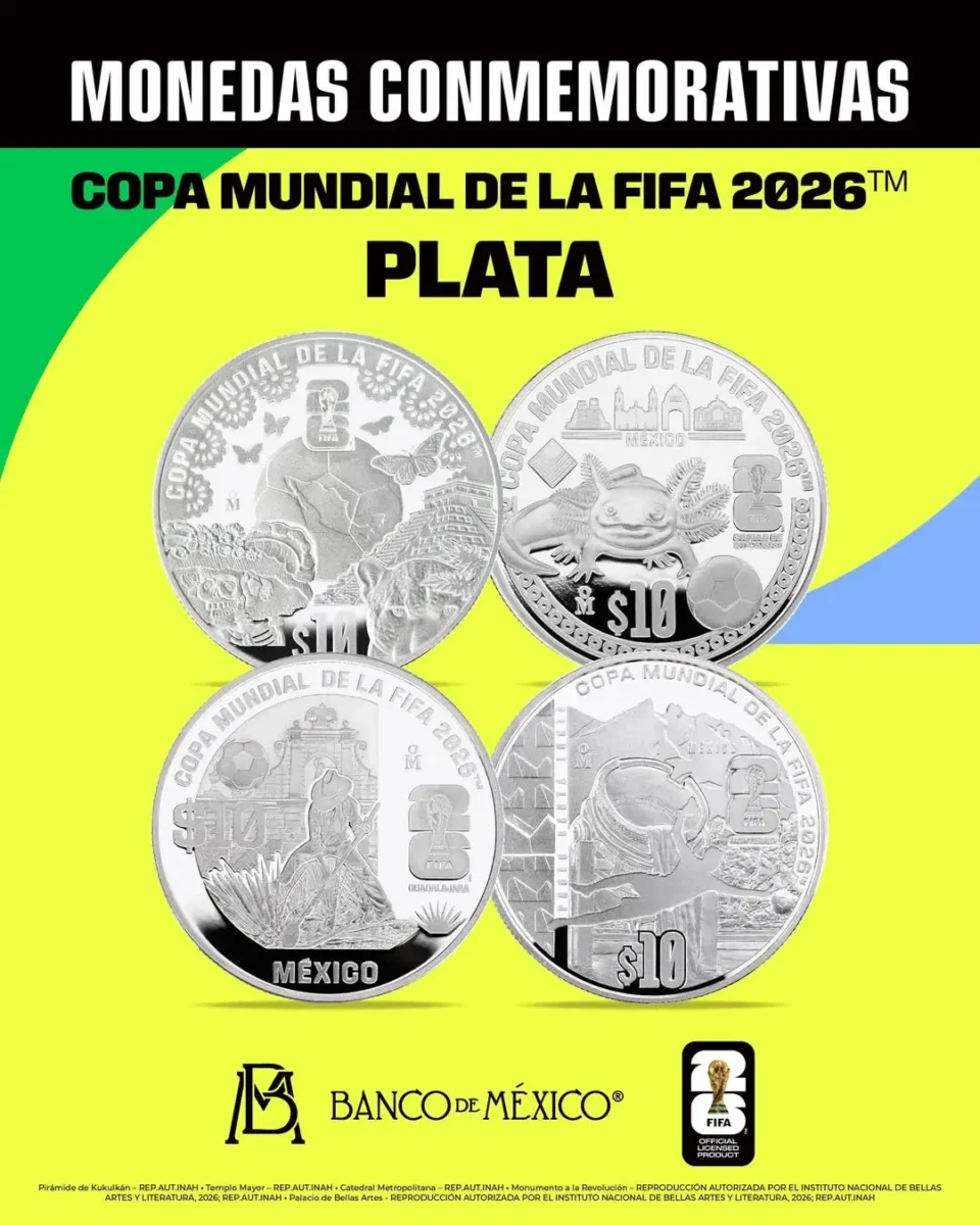 ¿Quieres las monedas del Mundial 2026? Esta fecha salen a la venta