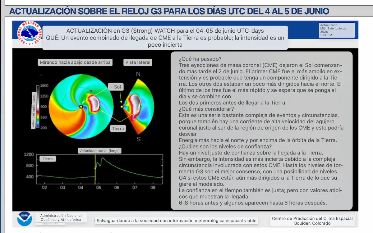 Alerta geomagnética: Esto se sabe de la tormenta solar del 4 y 5 de junio que afectarán sistemas GPS