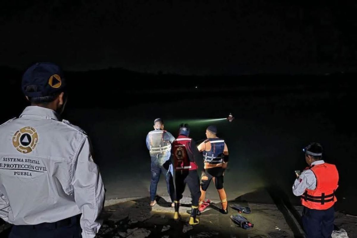 Cuerpo en la laguna de Quechulac
