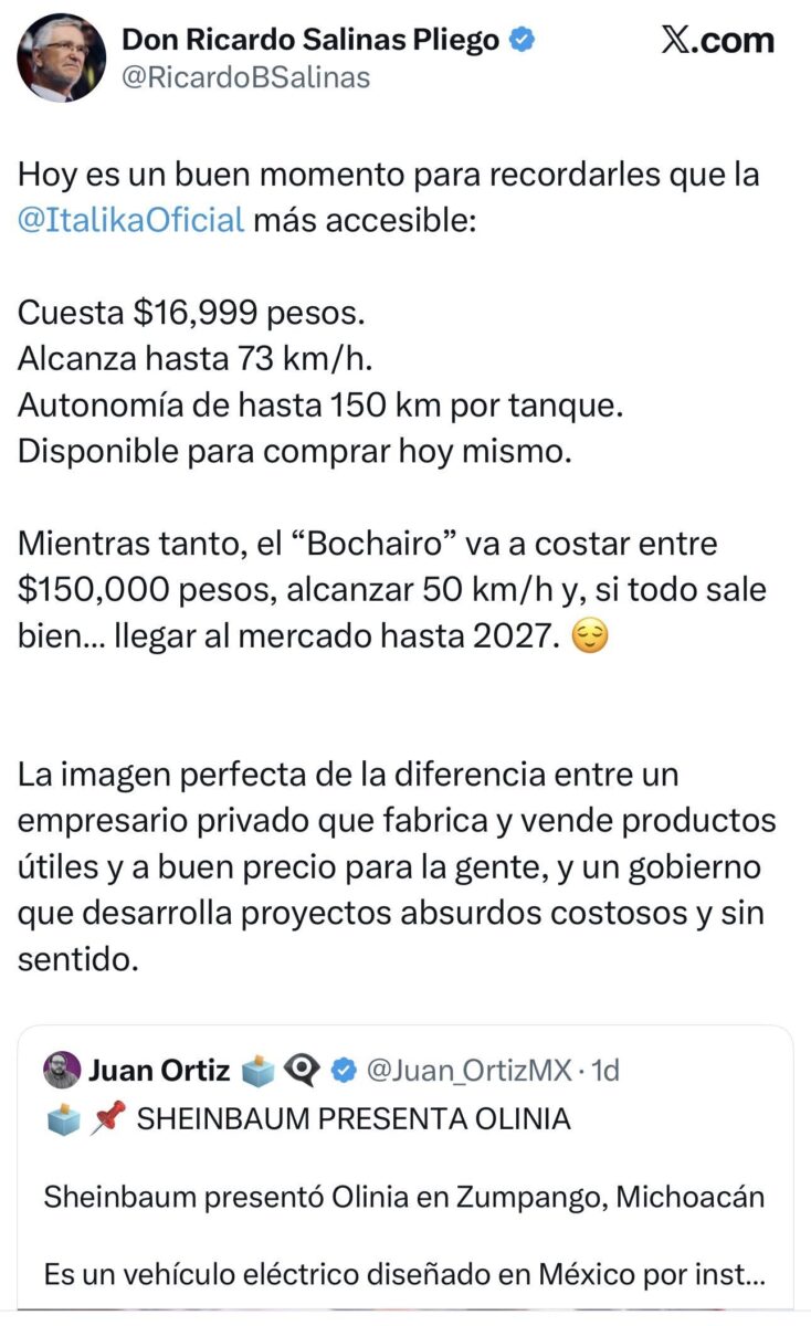 Con Italikas se cometen delitos 