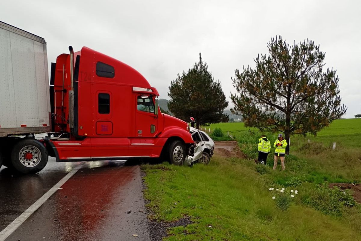Accidente en la Amozoc-Perote hoy