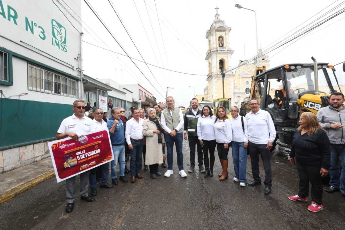 Arranca Pepe Chedraui trabajos de rehabilitación vial en San Felipe Hueyotlipan 6 Pepe Chedraui San Felipe 2