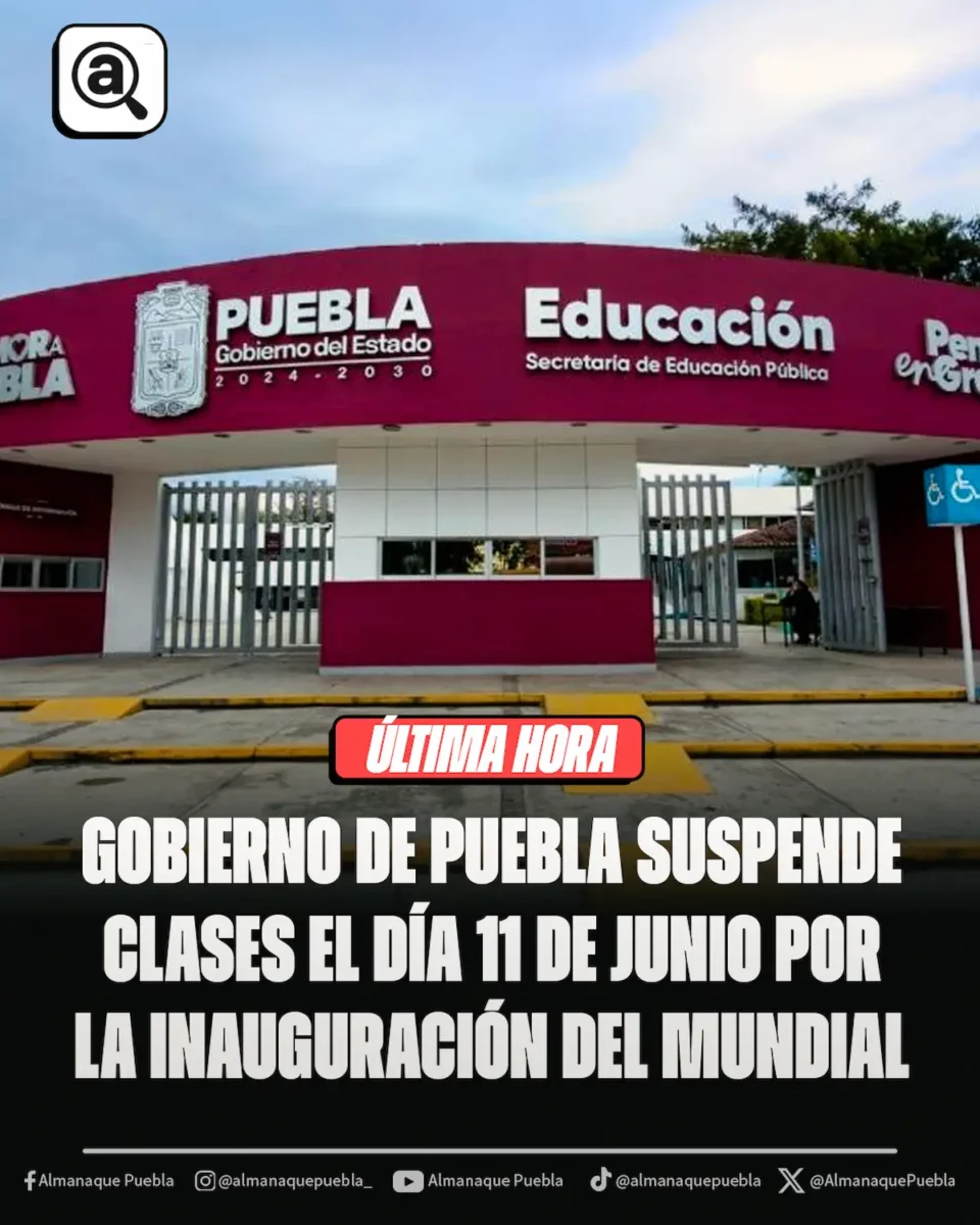 Suspenden clases en Puebla por la inauguración del Mundial en casa 