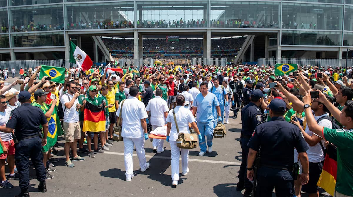 Aficionado alemán sufre infarto durante la inauguración del Mundial en CDMX