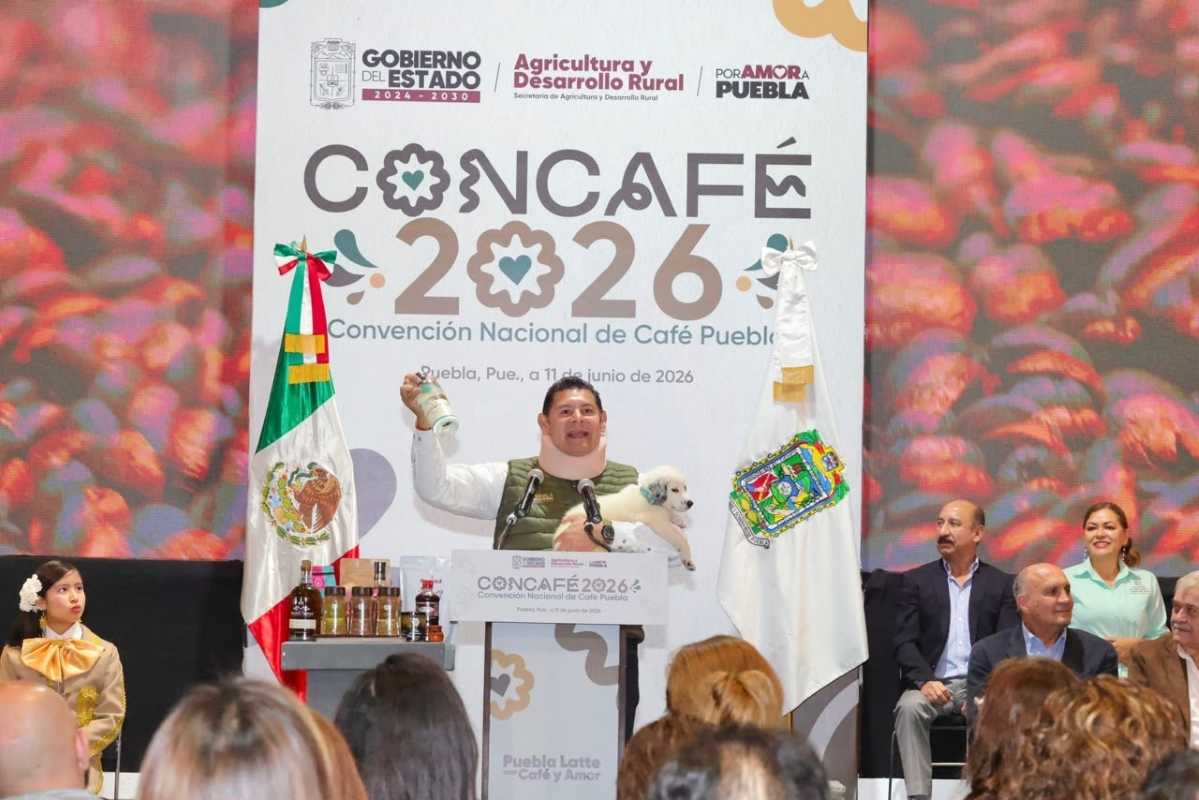 El gobernador Alejandro Armenta inauguró la CONCAFÉ 2026 en Puebla, donde se presentó el segundo lote del Café Puebla Cinco de Mayo y sus nuevas variedades.
