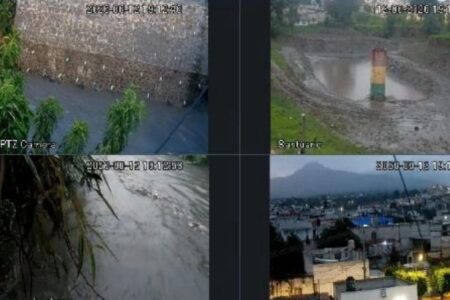 Acciones de monitoreo por las lluvias en la capital poblana | Foto: Gobierno de la Ciudad de Puebla