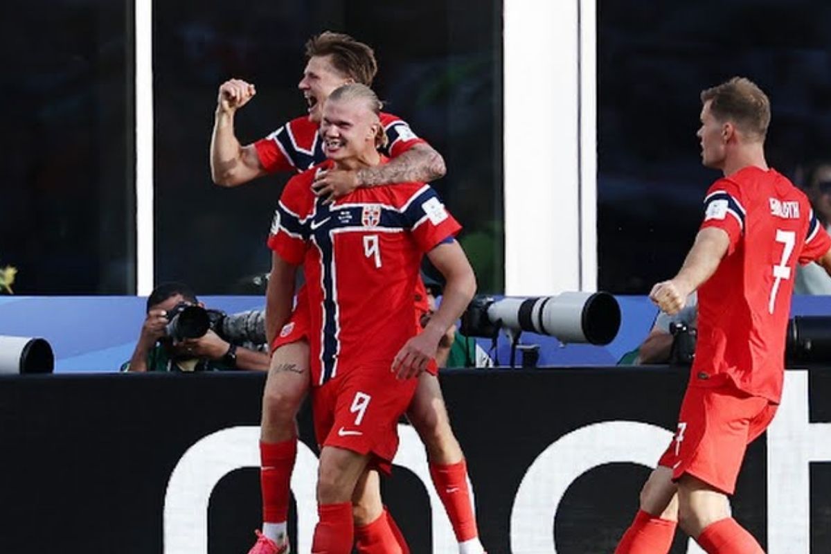 Erling Haaland anota su primer gol en el histórico regreso de Noruega a los Mundiales 4 Noruega vs Irak en el Boston Stadium | Foto: Cortesía