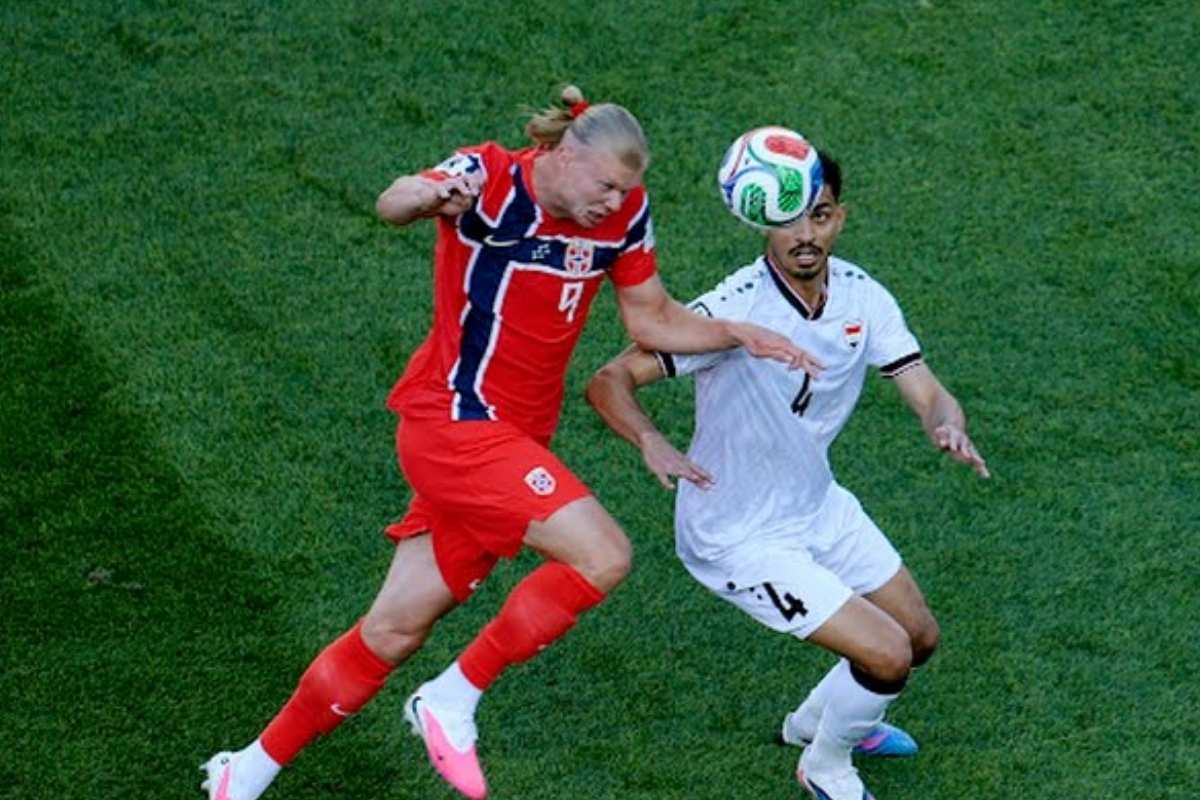 Erling Haaland anota su primer gol en el histórico regreso de Noruega a los Mundiales 4 Erling Haaland (4) portada