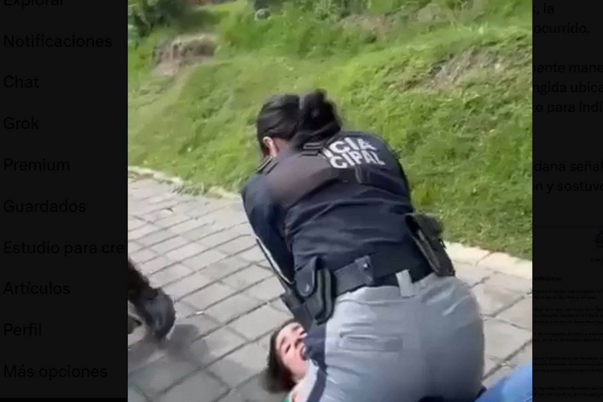 informe sobre detención de mujer en Cholula